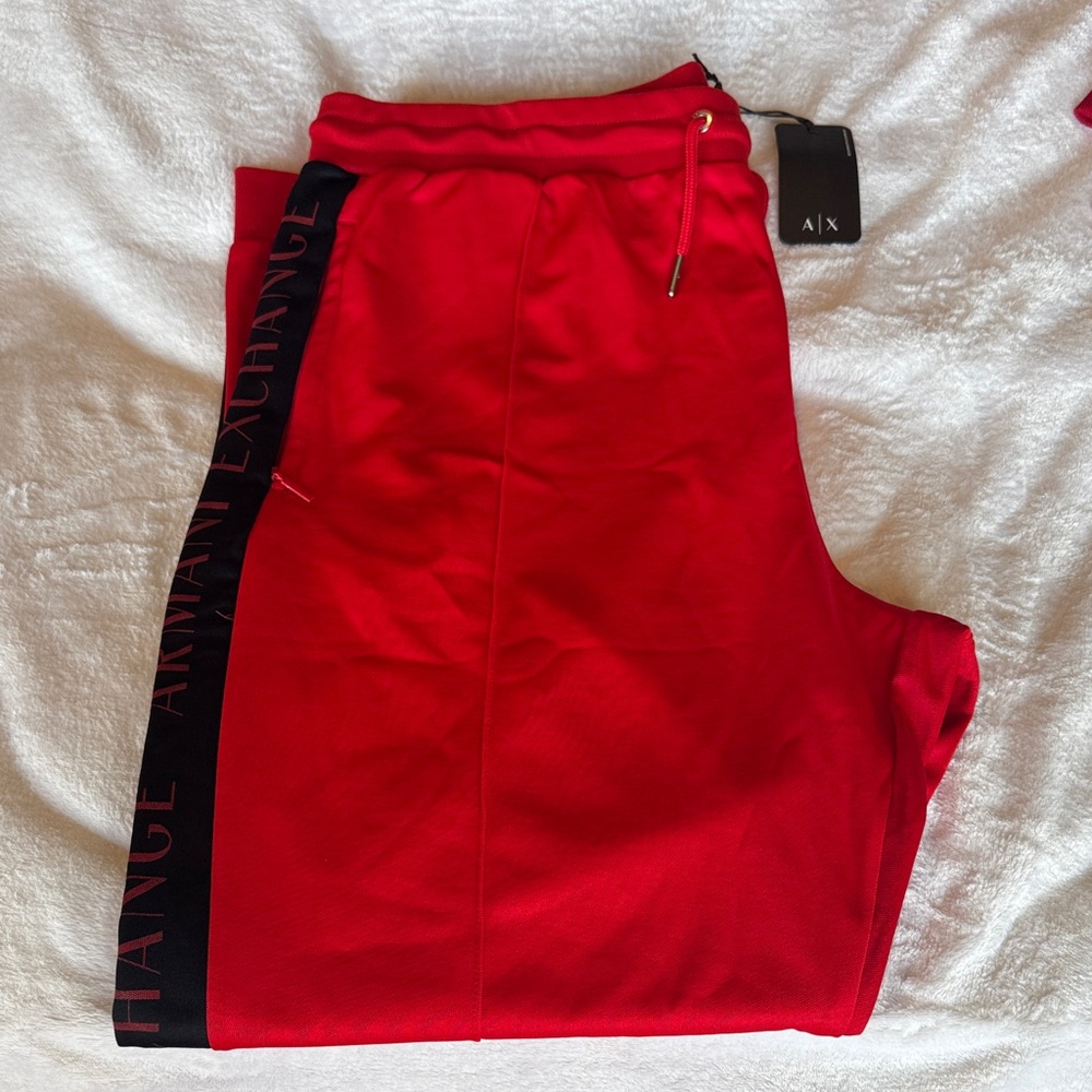 Armani Exchange Vibrant Red Sweatpants